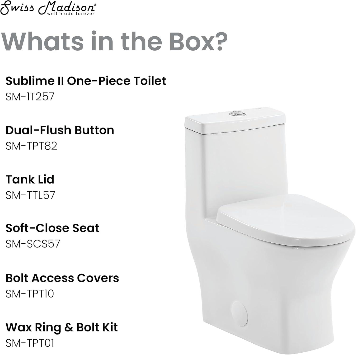 Sublime II One-Piece Round Toilet Dual-Flush 1.1/1.6 gpf