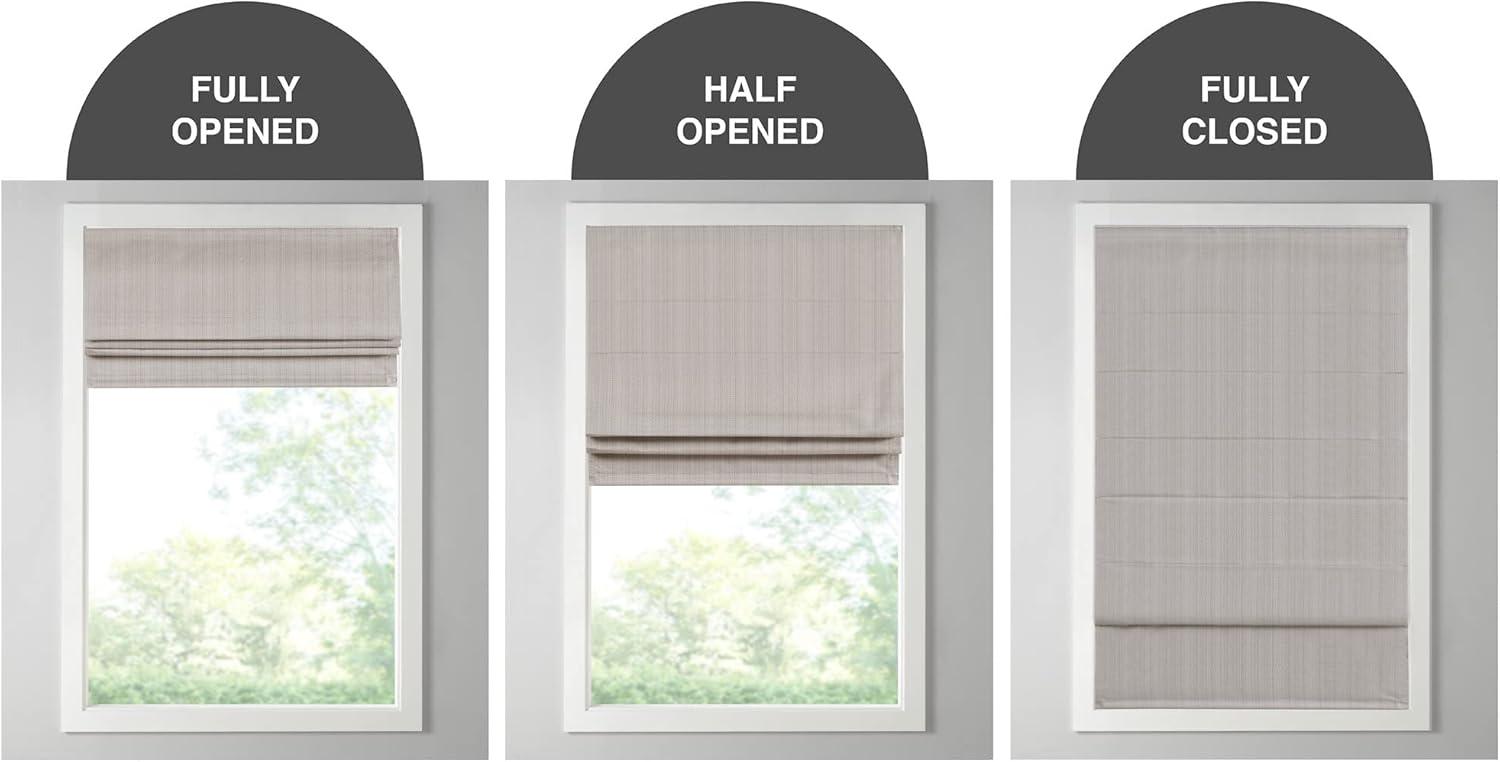 Galen Basketweave Cordless Room Darkening Roman Shade