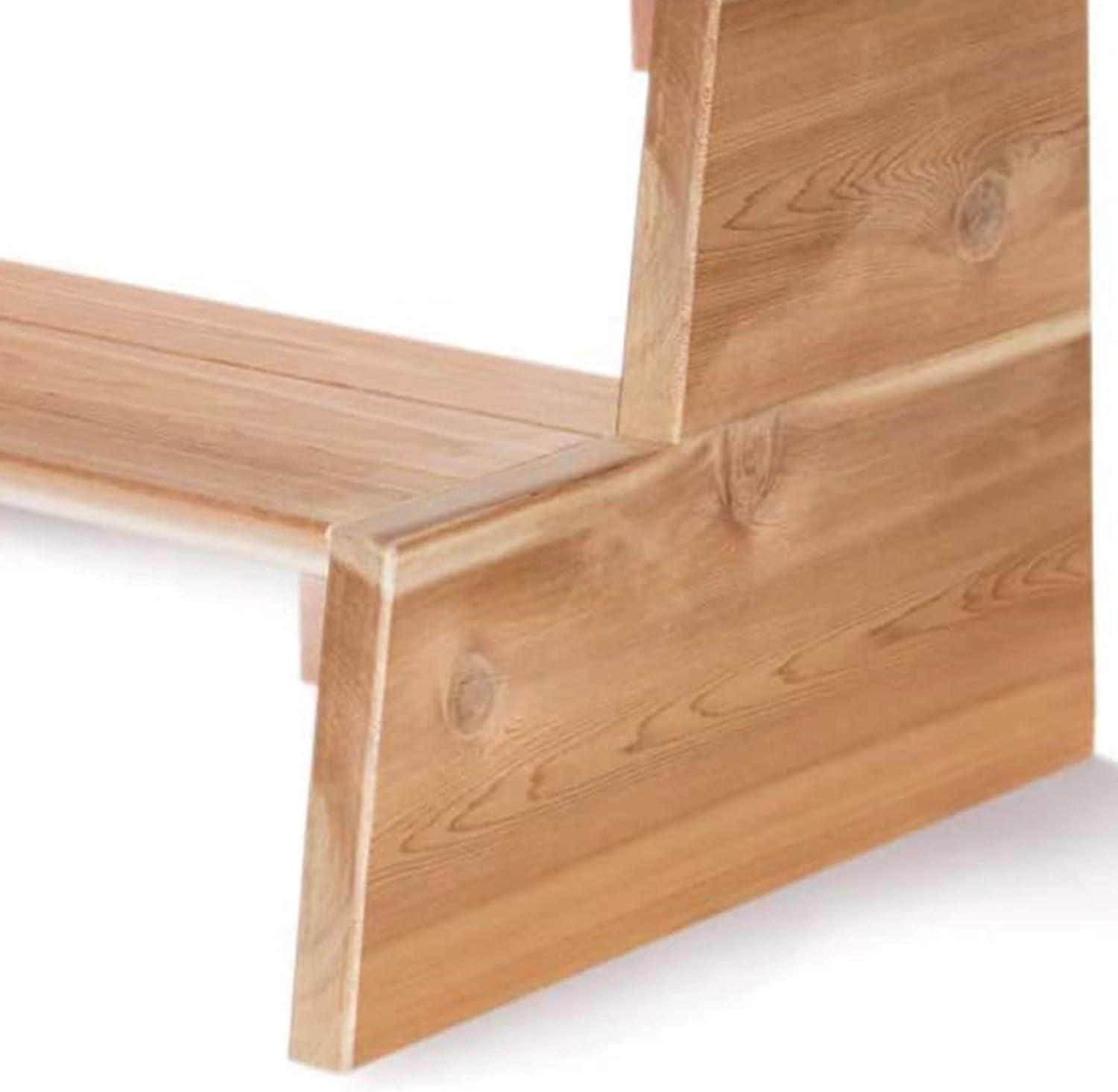 All Things Cedar All Things Cedar 21'' D , Antimicrobial Hot Tub Step in Natural Cedar