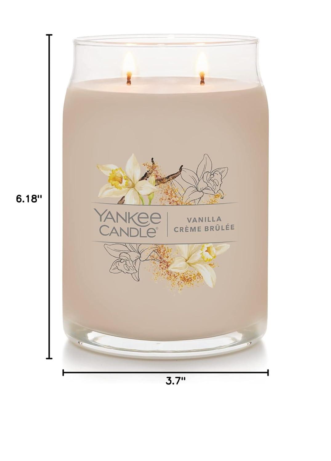 YANKEE CANDLE Signature Vanilla Crème Brulée Scented Candle