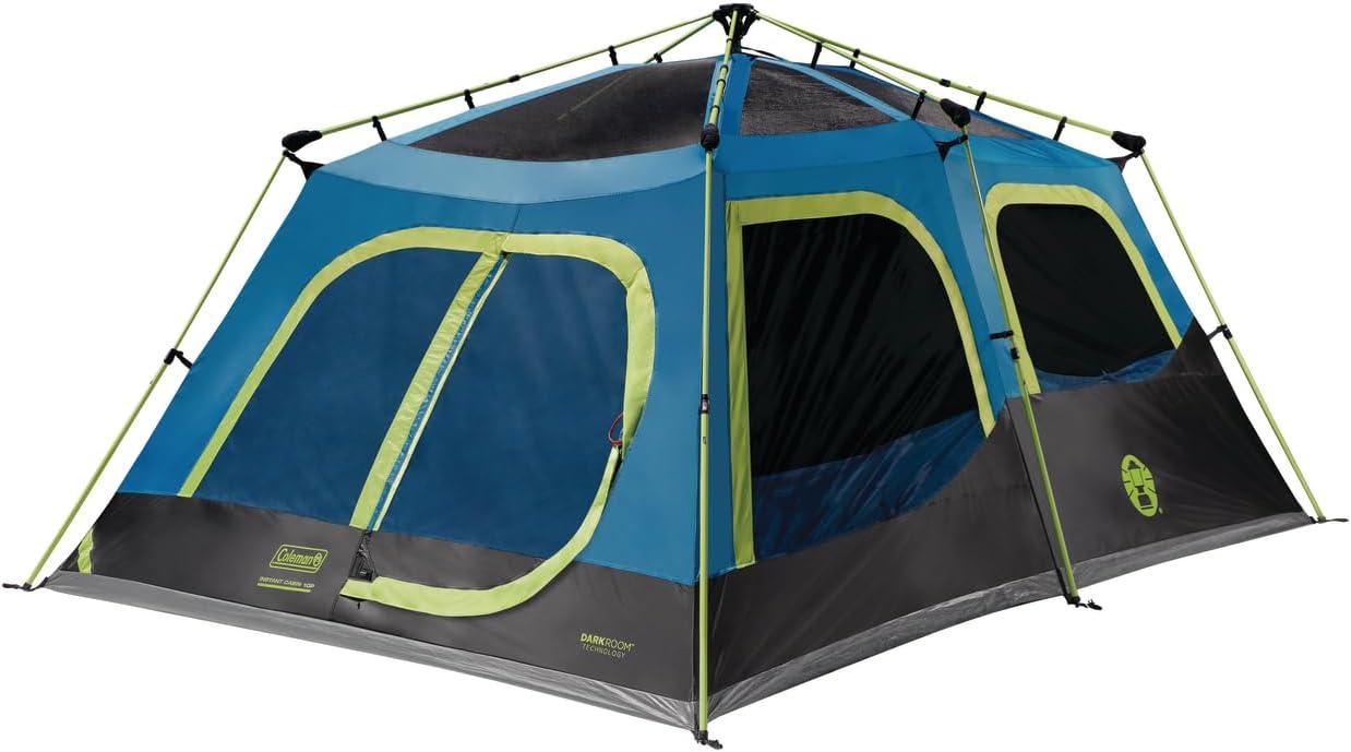 Coleman® 10-Person Dark Room™ Cabin Camping Tent with Instant Setup, 1 Room, Blue