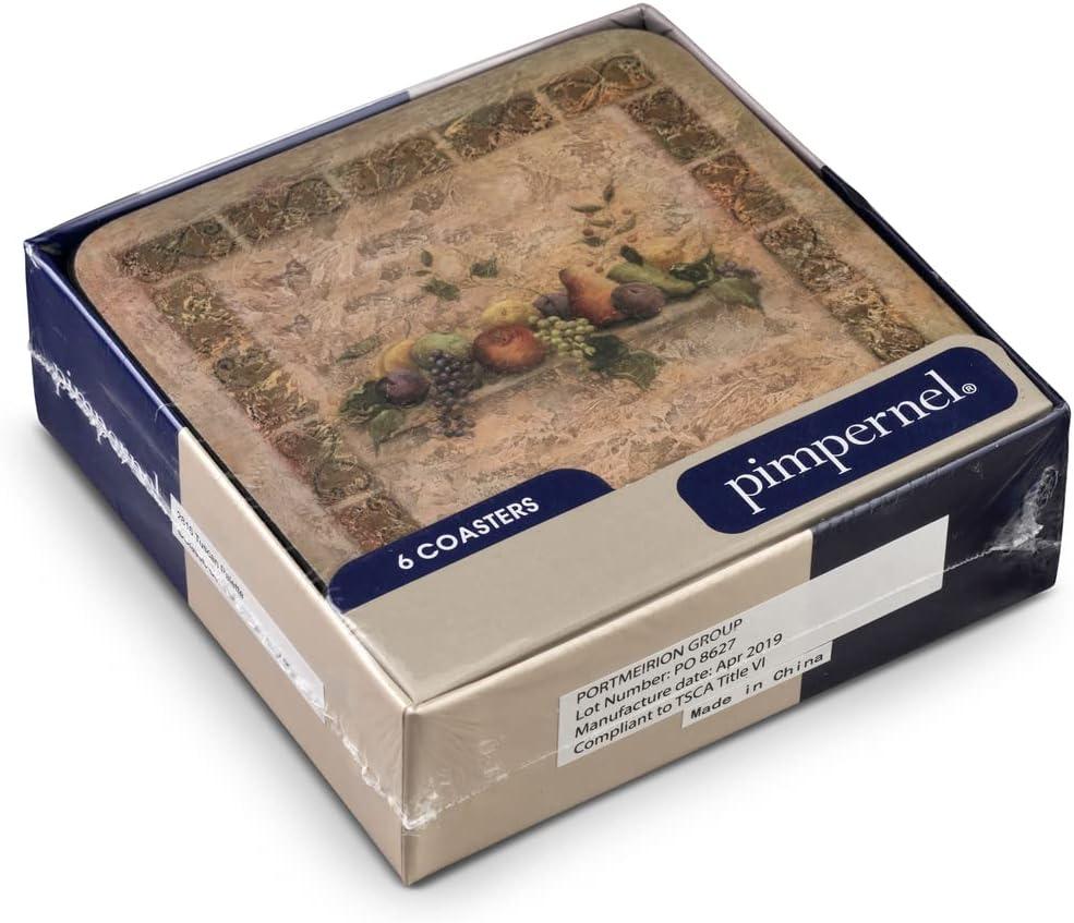 Pimpernel Pimpernel Tuscan Palette Coasters 4"X 4" (Set of 6)