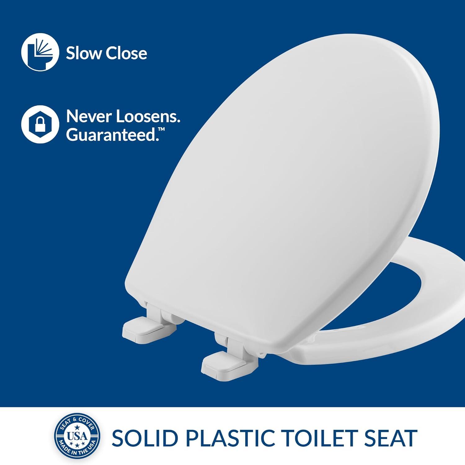 Caswell Round Slow Close Toilet Seat and Lid