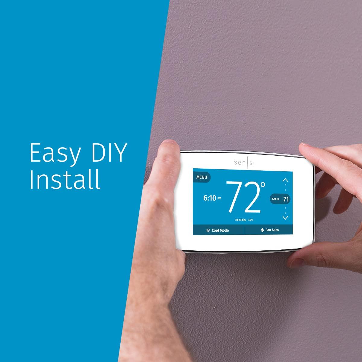 Emerson Thermostats Emerson Thermostats Smart Universally Compatible Thermostat White