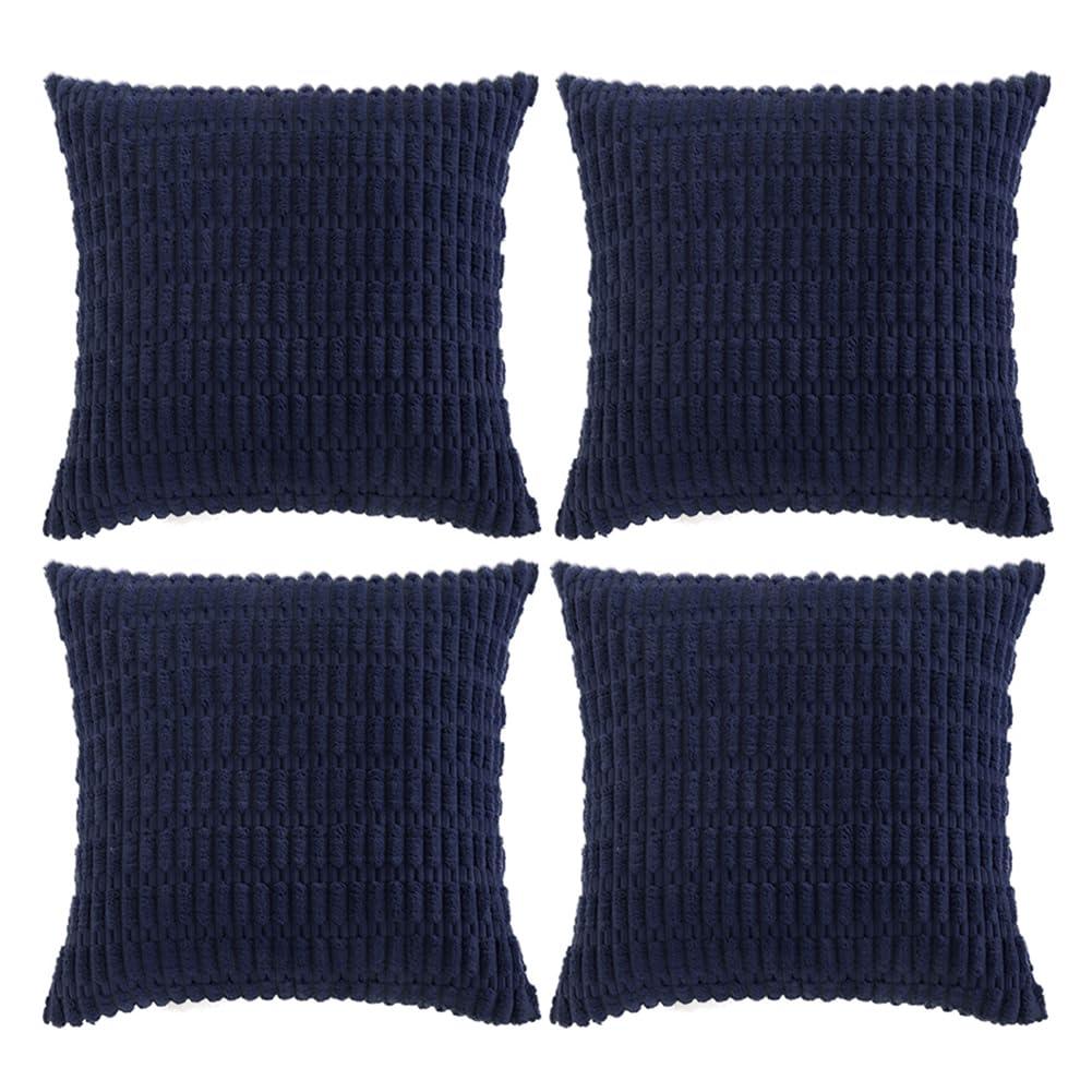 Houndstooth Cotton Blend Reversible Pillow Cover (Set of 4)