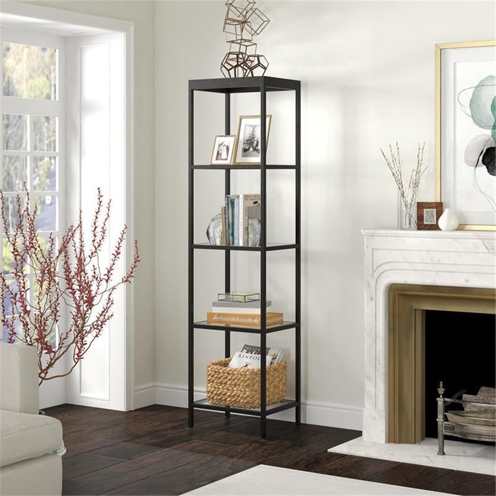 Blackened Bronze 70" Quintuple-Tier Rectangular Étagère