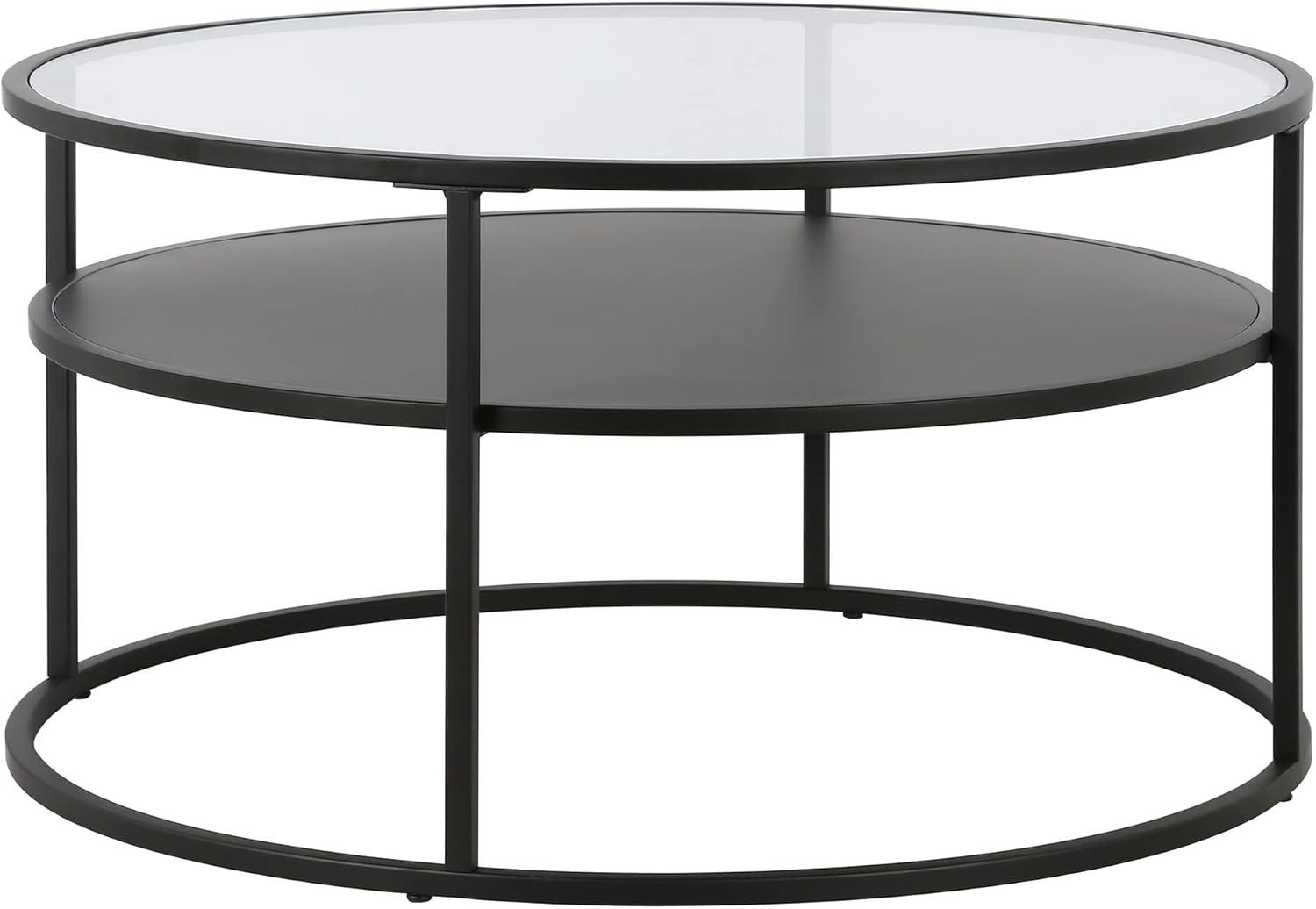 Henn&Hart 32" Black Coffee Table