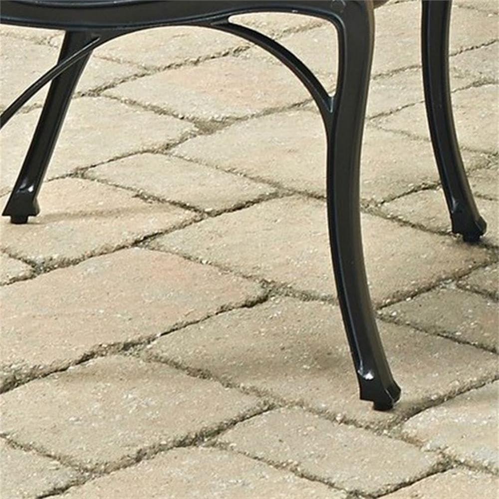 Homestyles Sanibel Aluminum Outdoor Chair Pair in Black