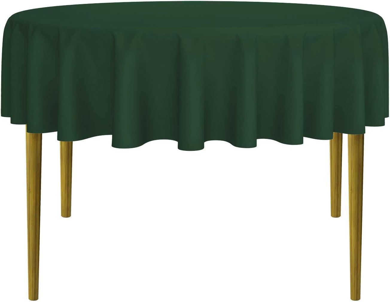 Lann's Linens Solid Color Round Tablecloth