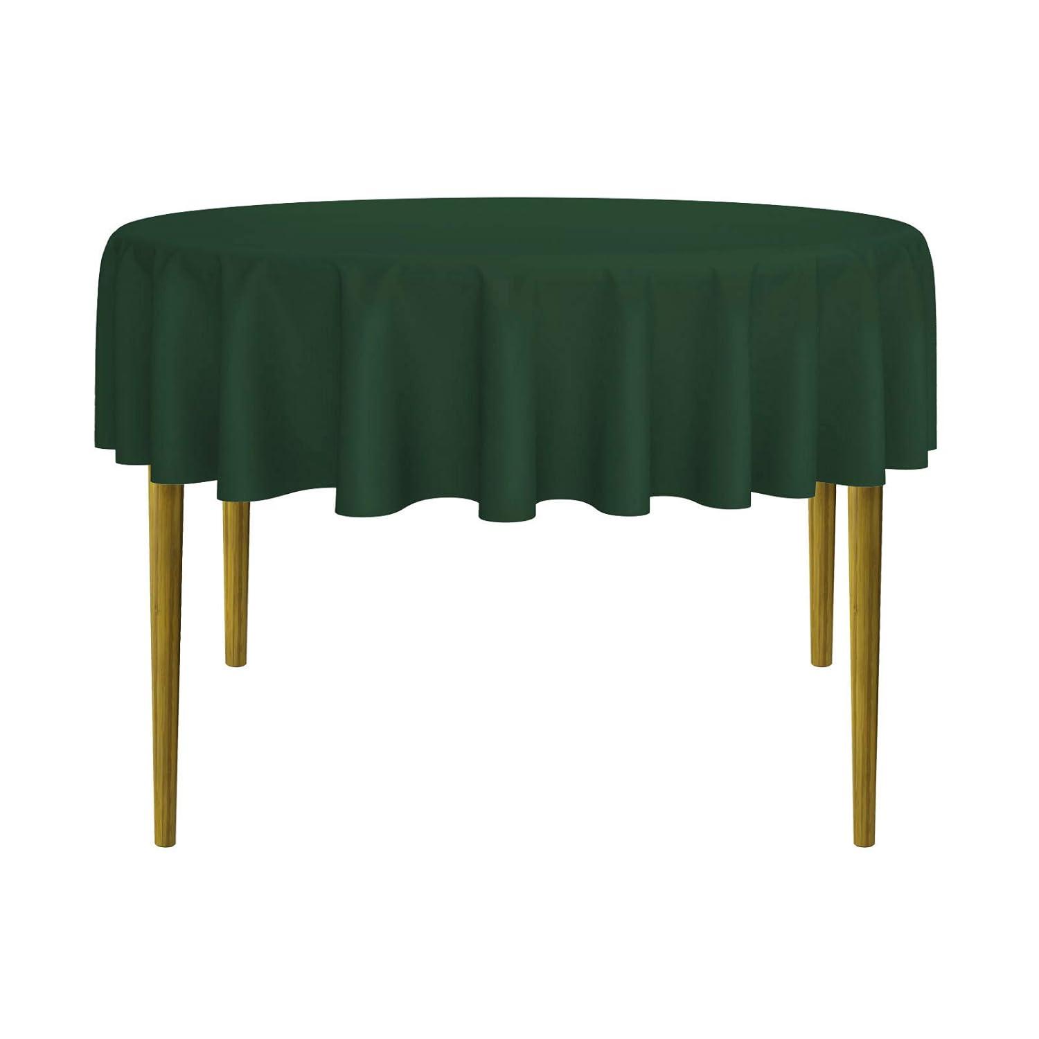 Lann's Linens Solid Color Round Tablecloth