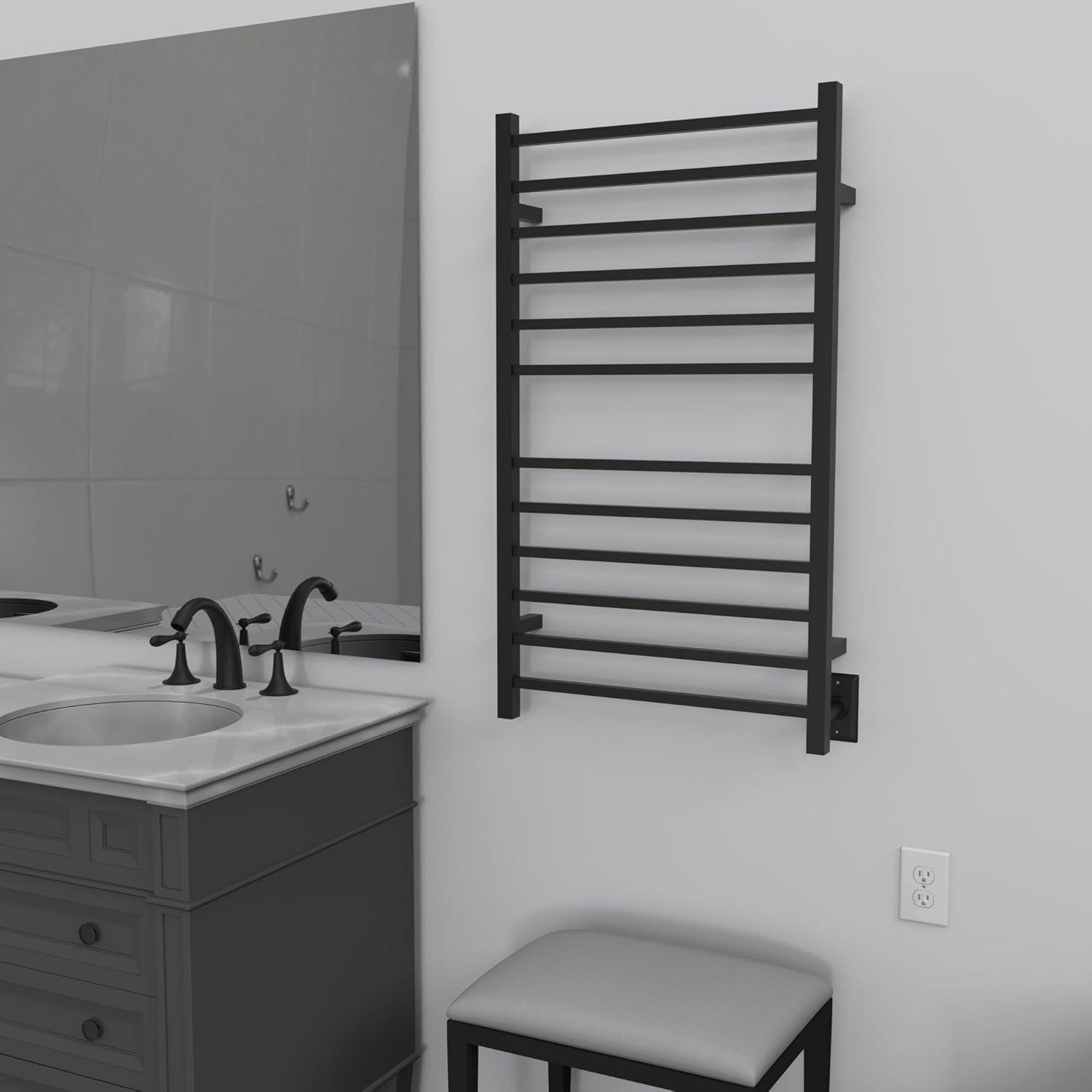 Radiant Square Wall Mount Electric Towel Warmer