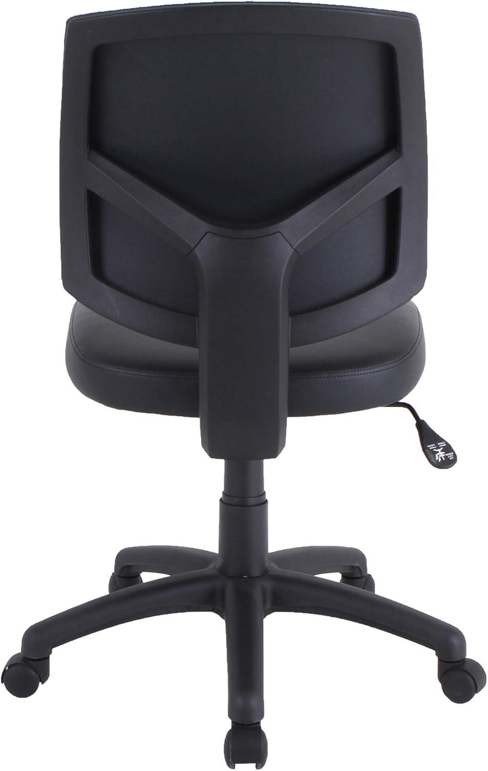 Lorell, PVC UpholsteryTask Chair, 1 Each, Black