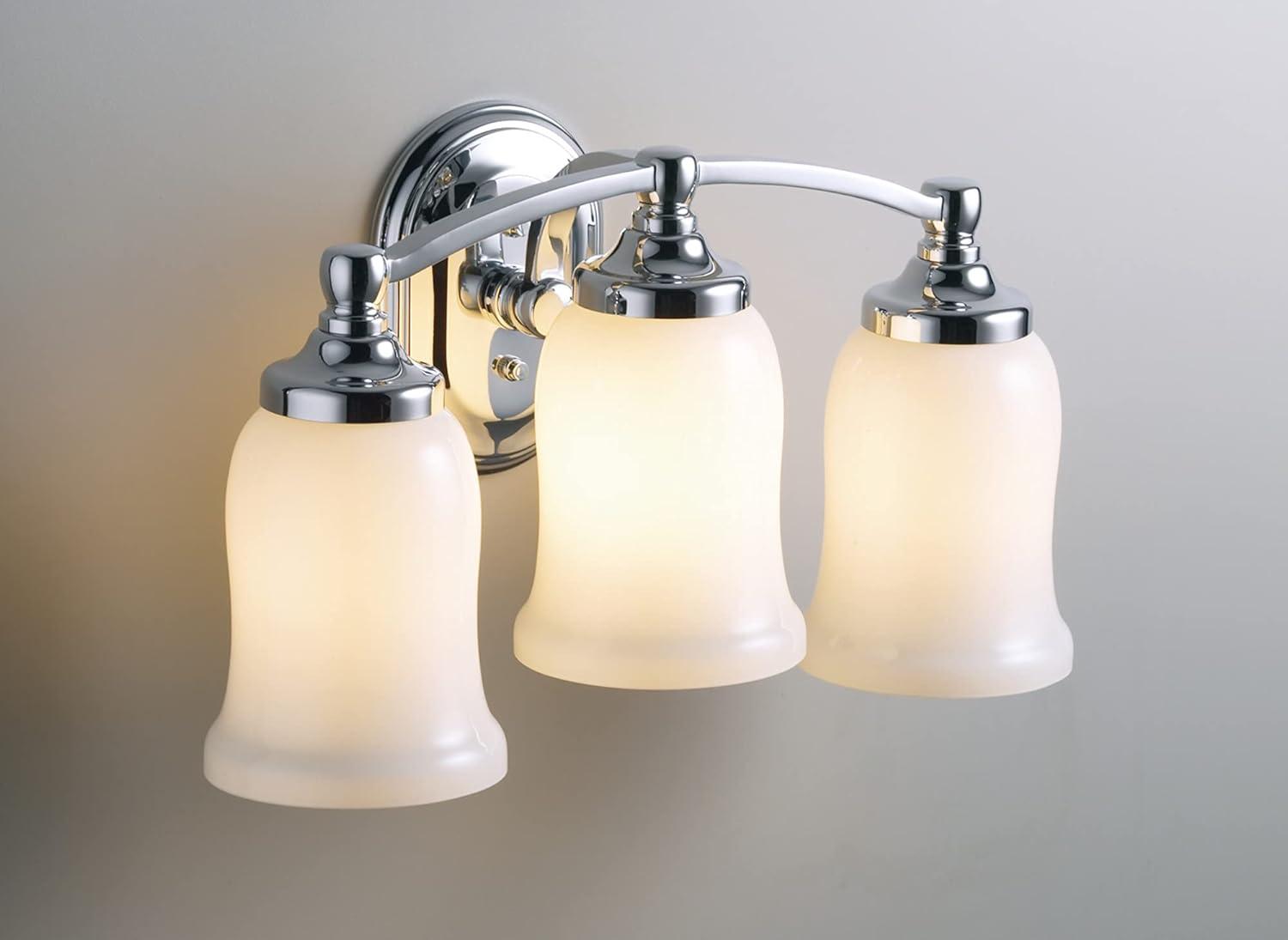 Bancroft Elegance Polished Chrome 3-Light Vanity Sconce