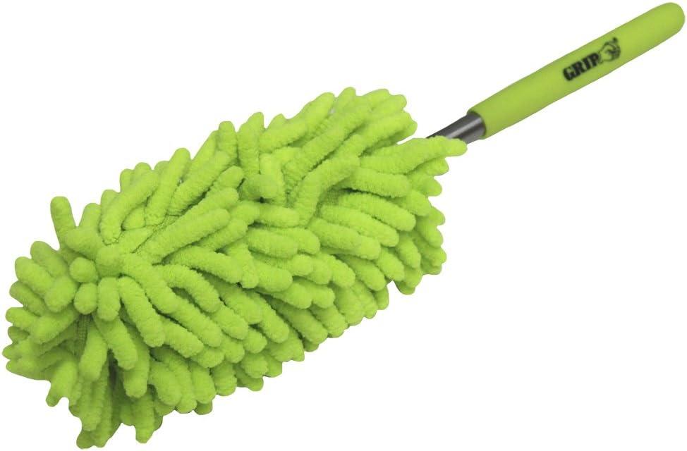 Telescopic Green Microfiber Dust Wand with Handle