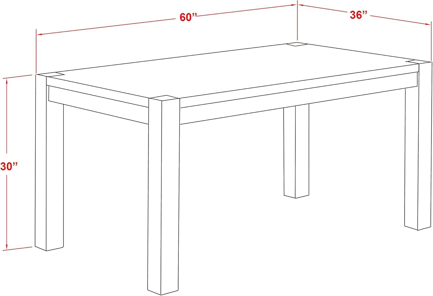 Contemporary Jacobean Distressed Wood Rectangular Dining Table