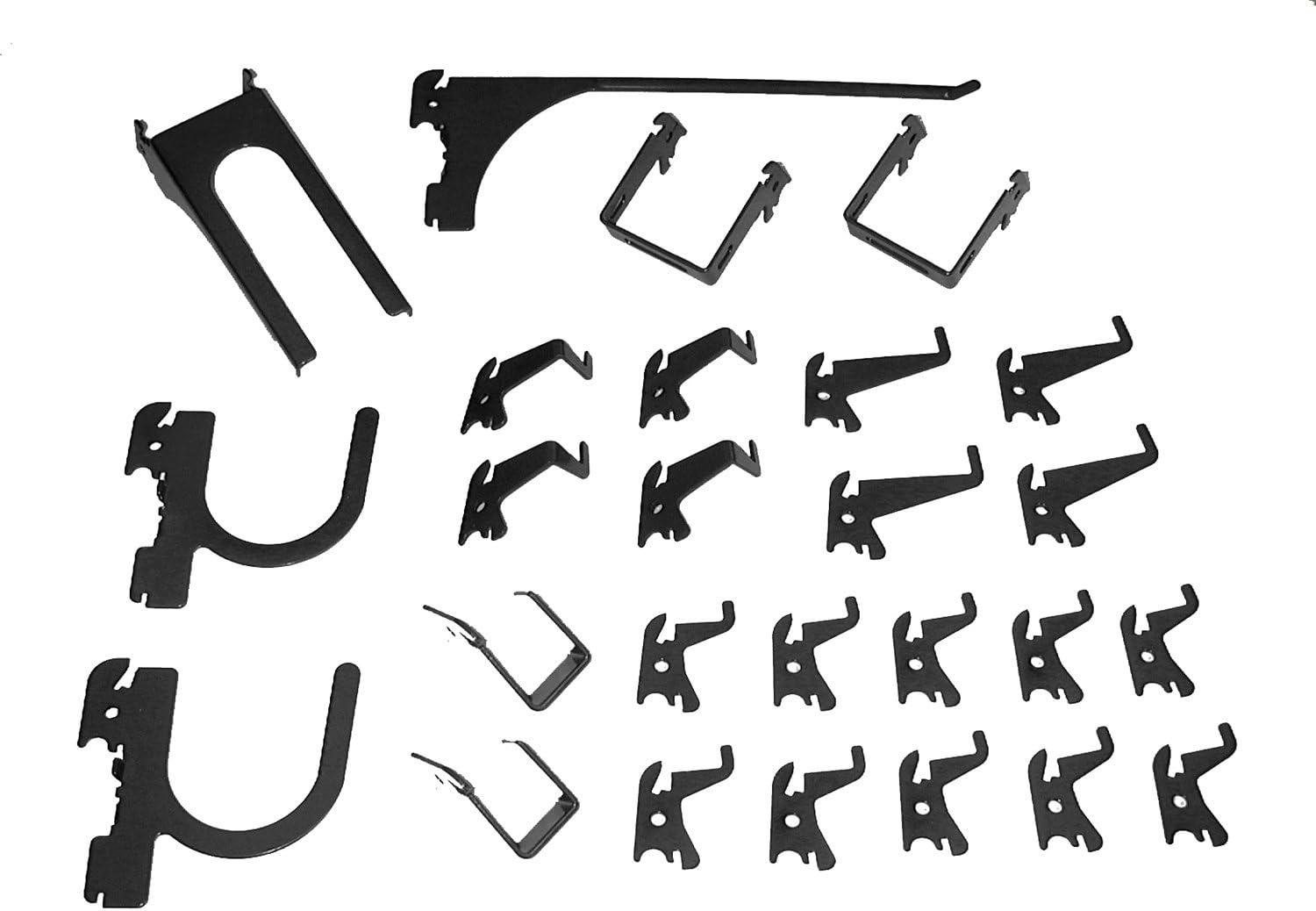 Wall Control 26 -Piece Steel Pegboard hook in Black ( 2.0-Inches W x 2.0-Inches H )