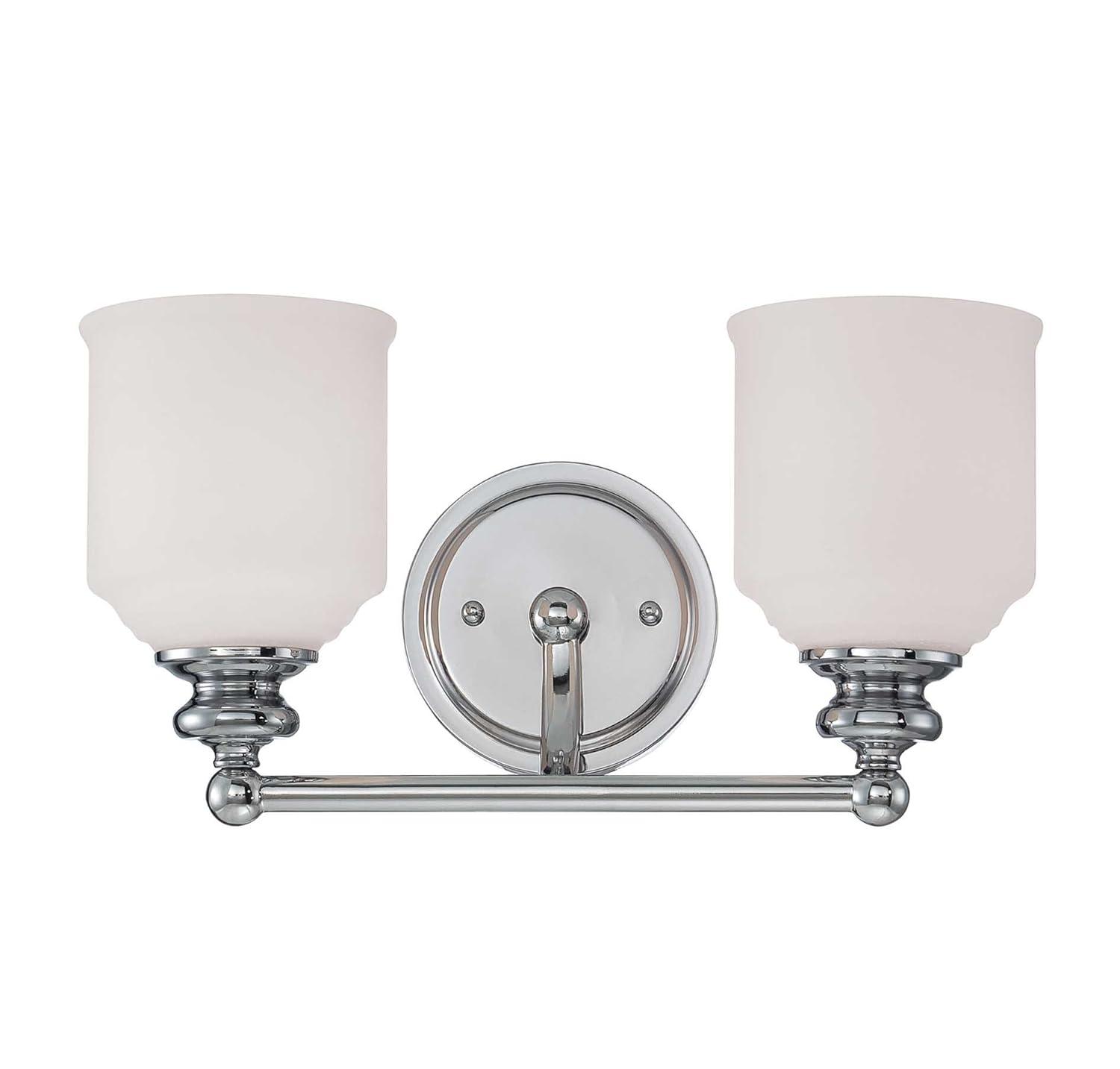 Savoy House Melrose 2 - Light Vanity in  Polished Chrome