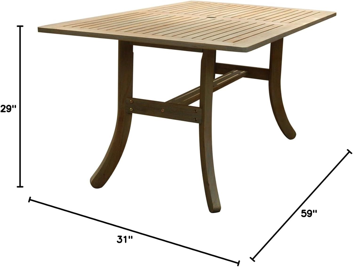 Renaissance-Inspired Outdoor Patio Wood Side Table - Timeless Elegance for Your Garden