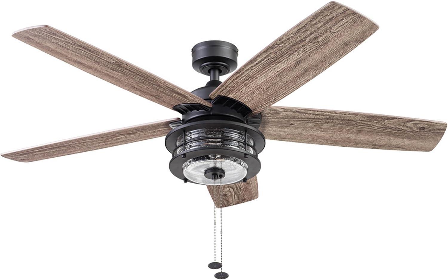 52" Foxhaven 5 - Blade Standard Ceiling Fan with Pull Chain and Light Kit Included