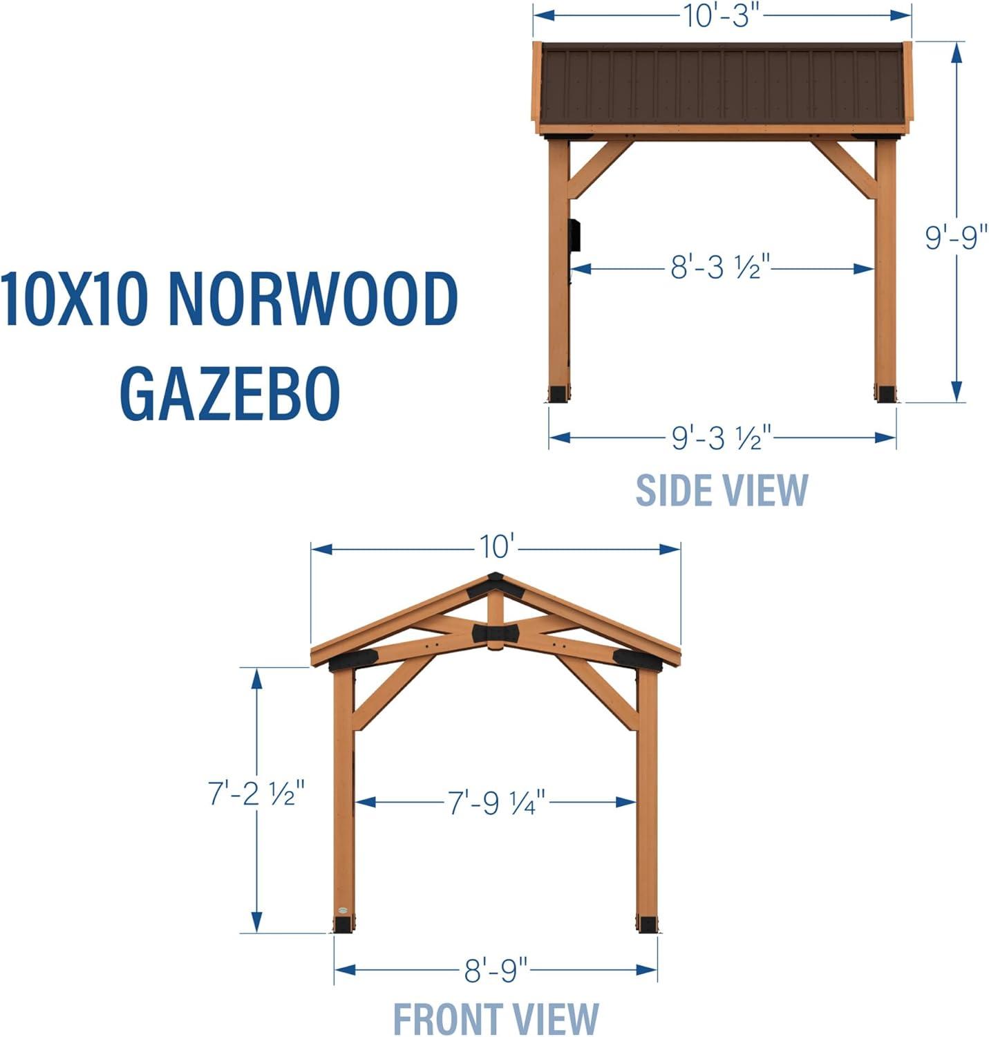 Backyard Discovery 10' x 10' Norwood Gazebo