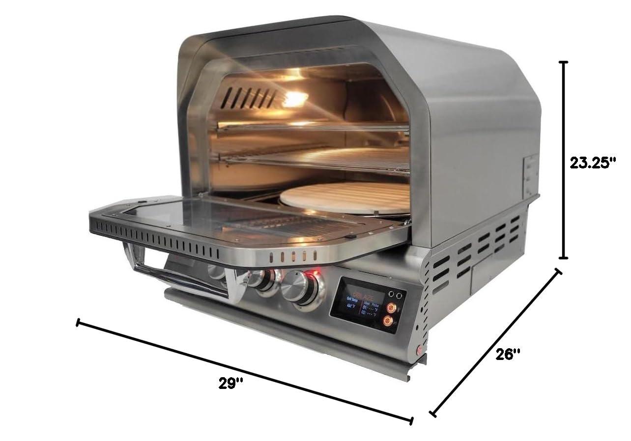Blaze Grills Stainless Steel Built-In Natural Gas Pizza Oven