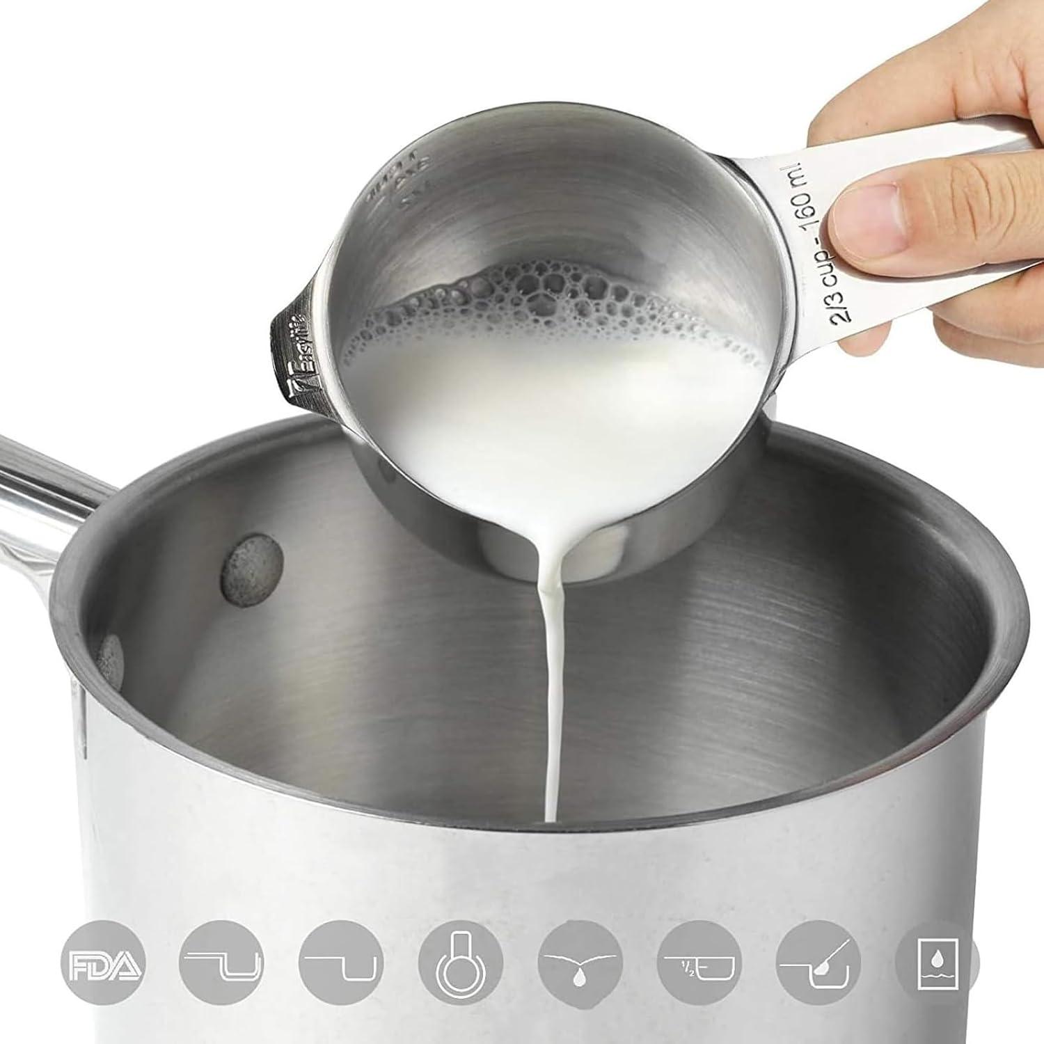 Stainless Steel Metric Measuring Cup and Spoon Set