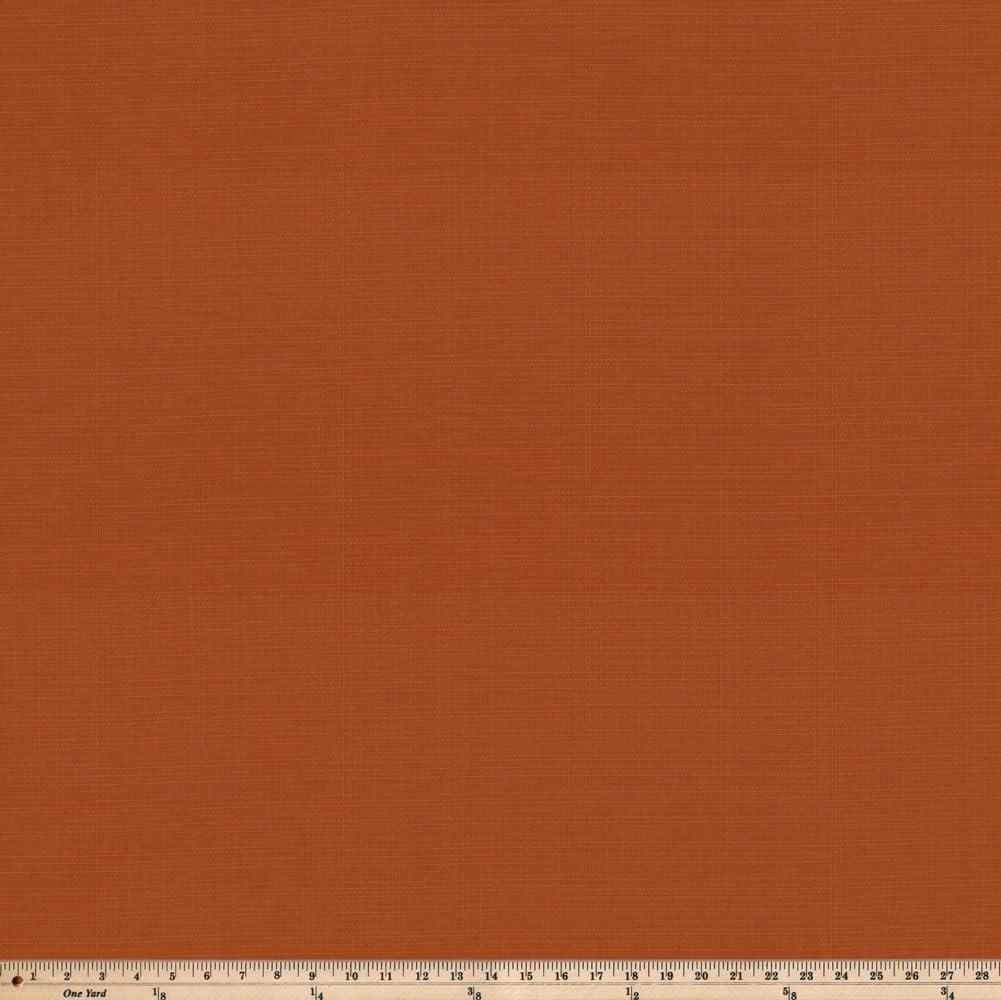 Solid Rectangular Outdoor Bench Cushion in Orange
