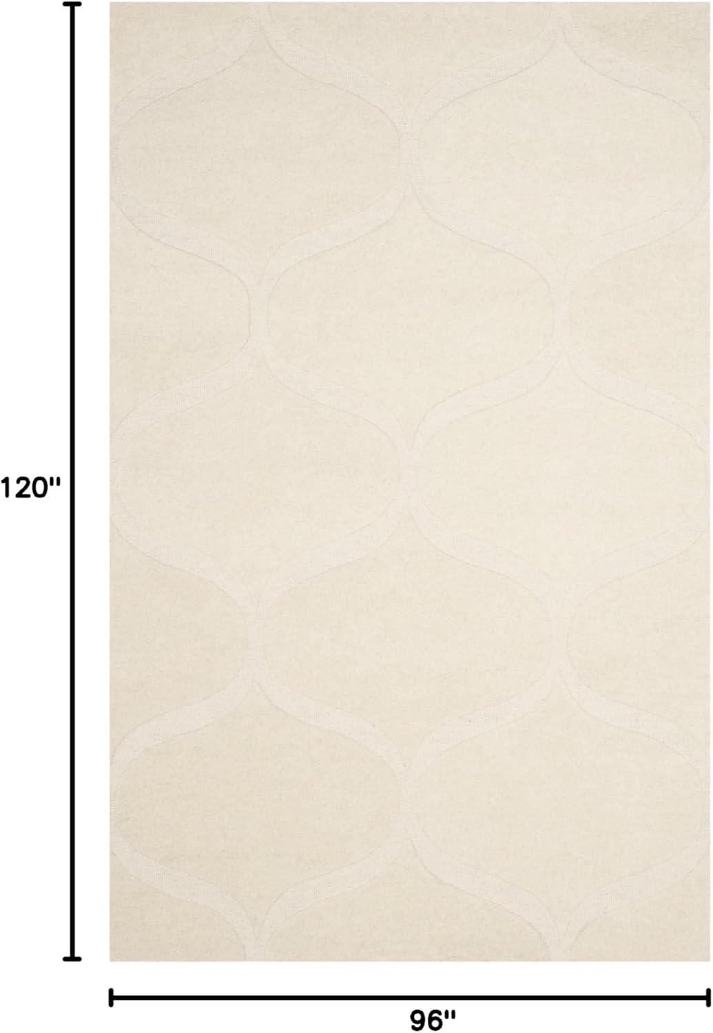 SAFAVIEH Cambridge Jared Geometric Wool Area Rug, Ivory, 8' x 10'