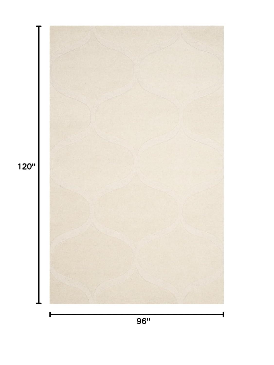 SAFAVIEH Cambridge Jared Geometric Wool Area Rug, Ivory, 8' x 10'
