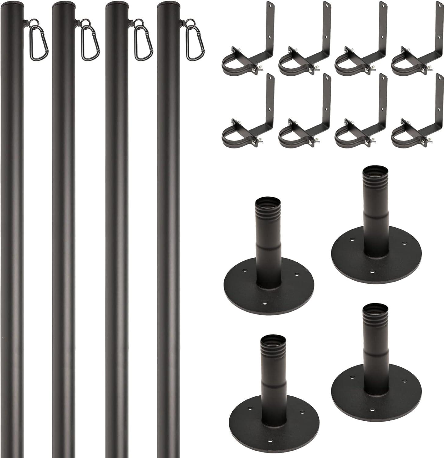 Excello Global Products Poles Lighting Kit EGP-LP-V2-4-DK