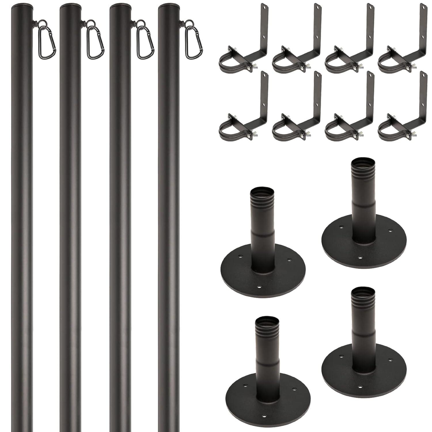 Excello Global Products Poles Lighting Kit EGP-LP-V2-4-DK