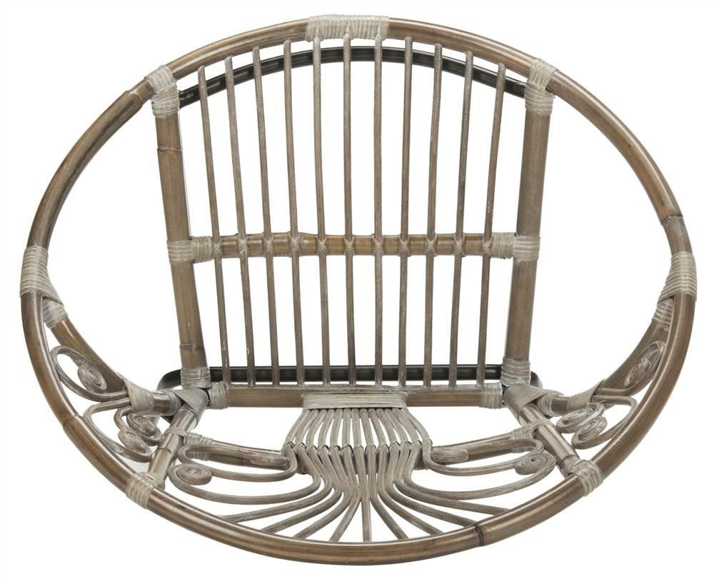 Carlson Accent Chair - WIK6505A - Grey White Wash/Black - Safavieh