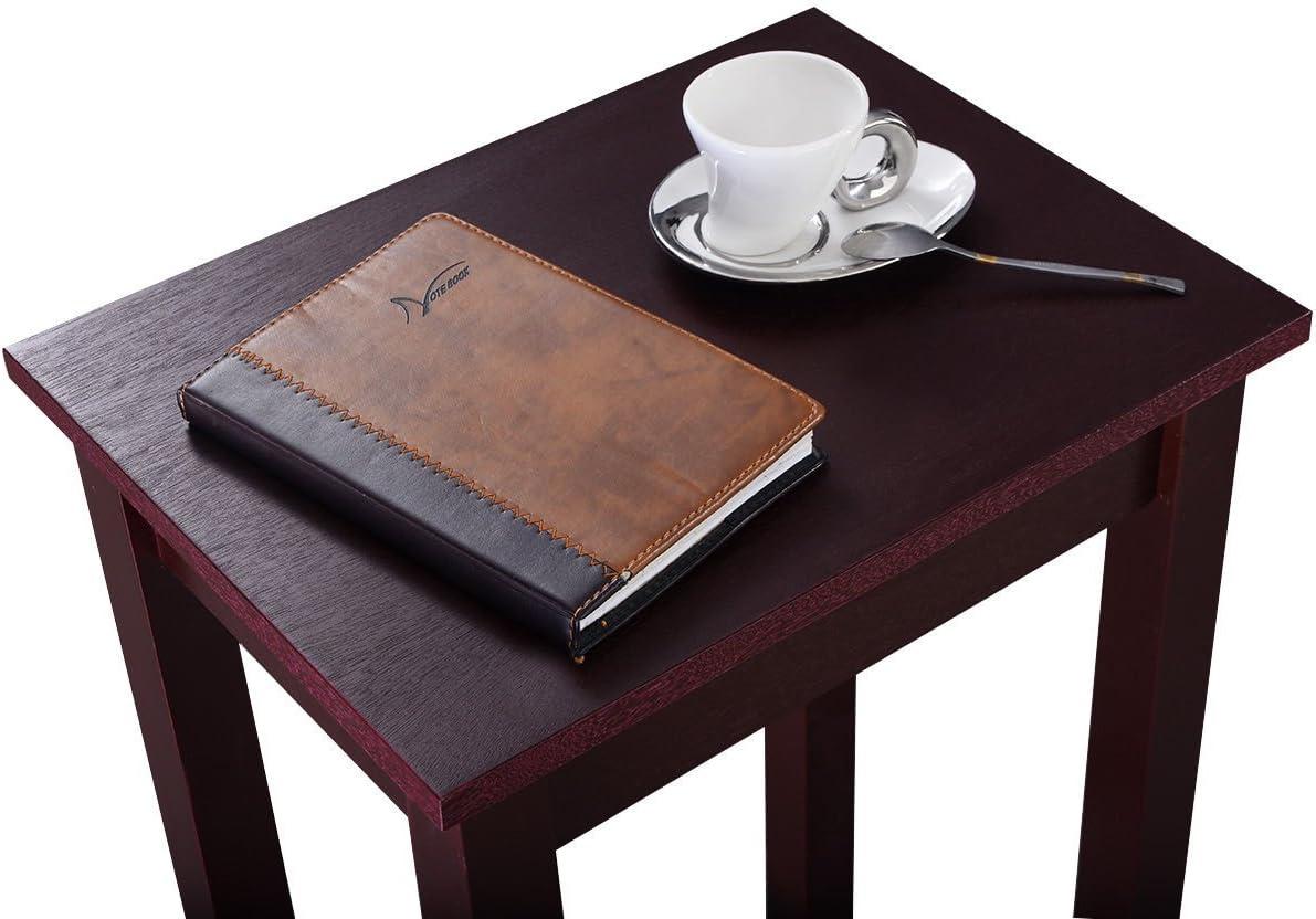 Kepooman Coffee Table, End Tables,Side End Table,Tall Wooden Sofa End Table Side Table