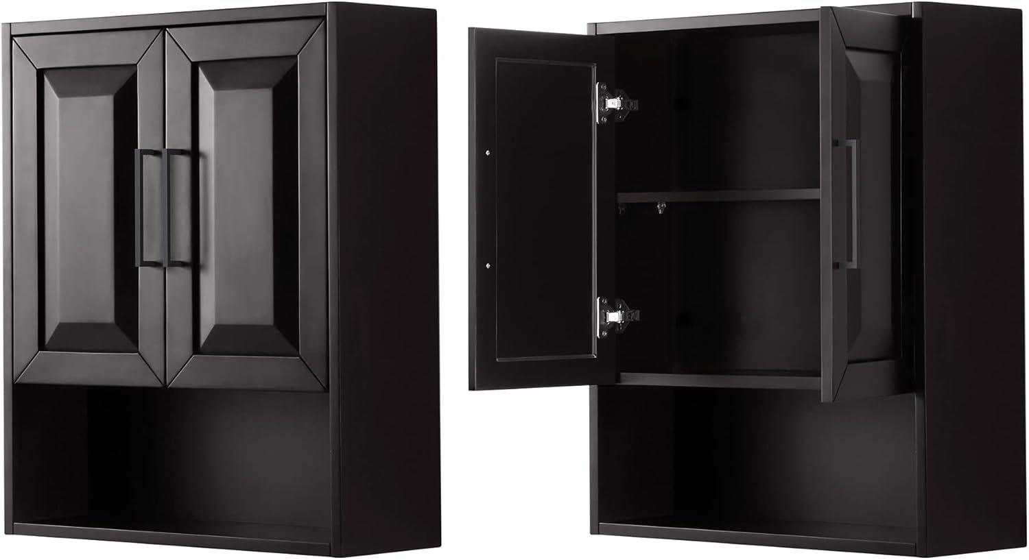 Wyndham Collection Wcv2525wc Daria 30" Mdf Wall Mounted Bathroom Cabinet - Dark Espresso /