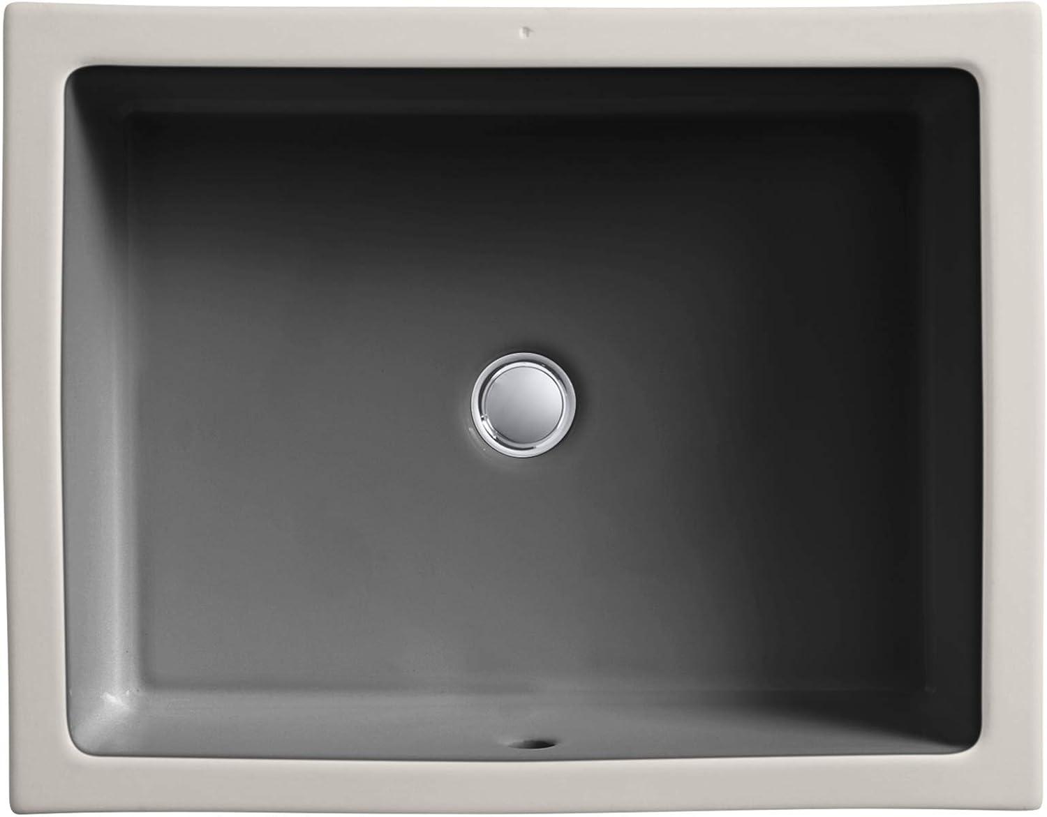 Verticyl Rectangular Undermount Bathroom Sink with Overflow