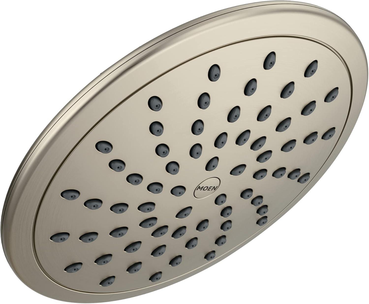 Moen Wide Round Rain Shower Head for Bathroom with 2 GPM High-Pressure Rainfall Spray