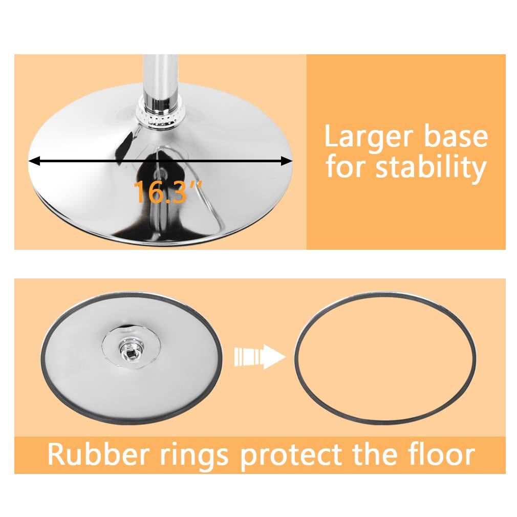 YRLLENSDAN Counter Height Adjustable Bar Stools Set of 2 with Back and Footrest Cushioned High Bar Chairs Set of 2 Leather Upholstered Kitchen Island Chairs with Metal Base,Gray