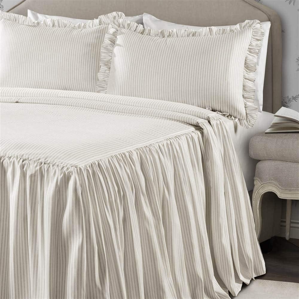 Lush Decor Reyna Microfiber Reversible 3 Piece Bedspread Set