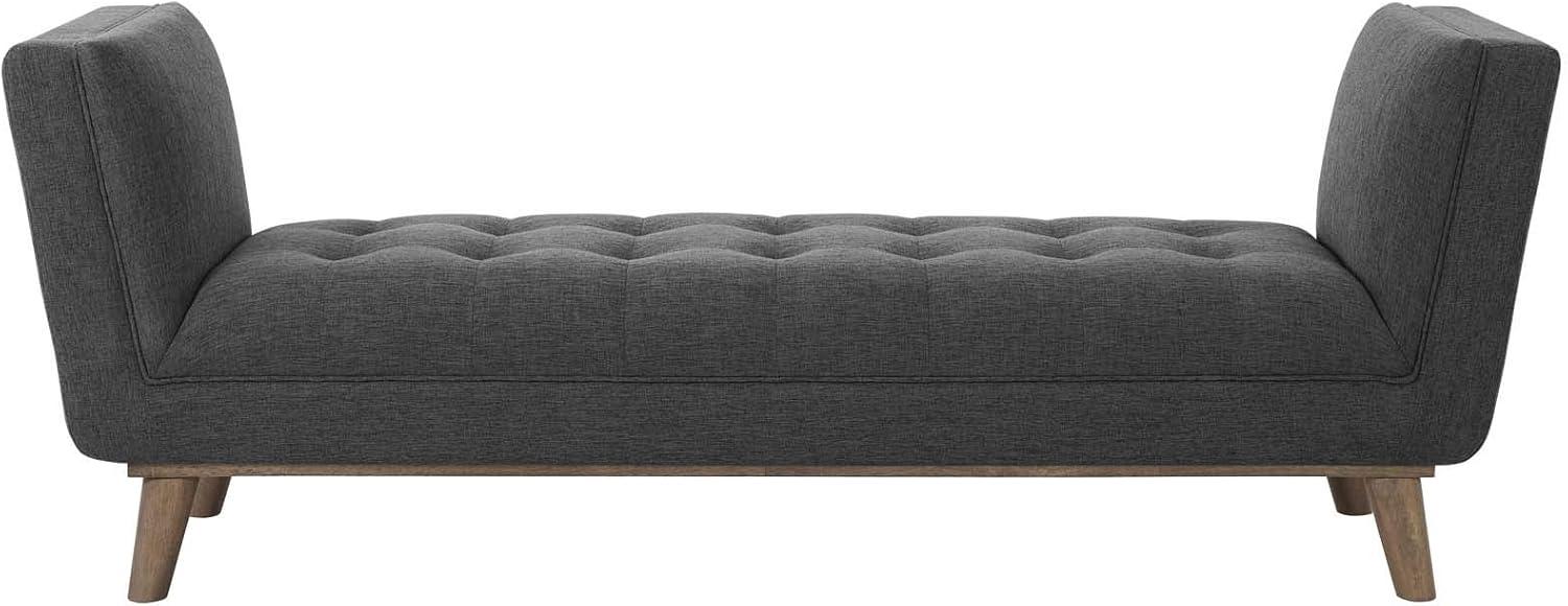 Modway Haven Tufted Button Upholstered Fabric Accent Bench