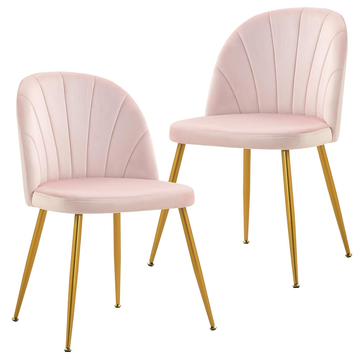 Everly Quinn Velvet Upholstered Stacking Side Chair (Set of 4)