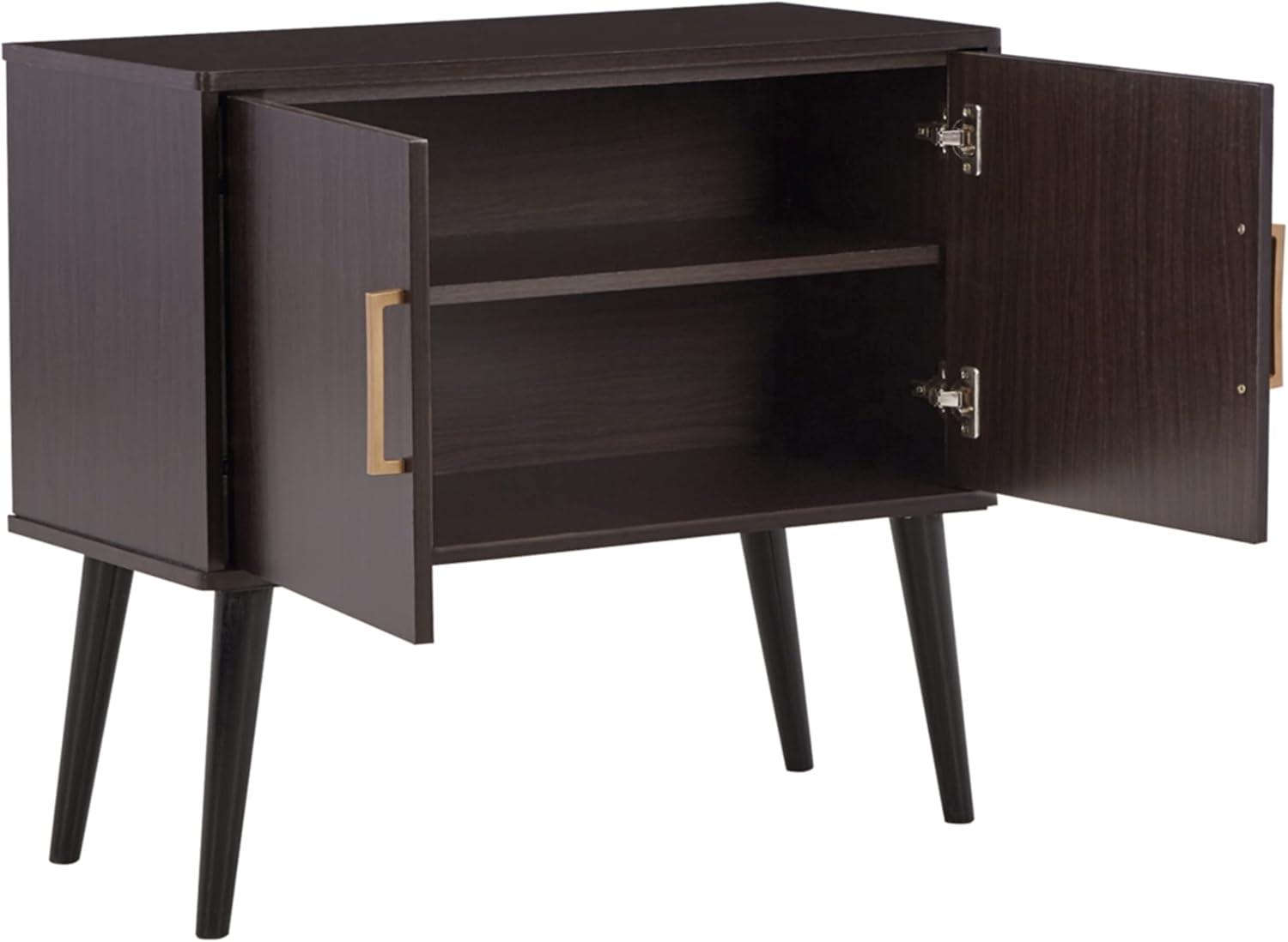 Signature Design by Ashley Contemporary Orinfield Accent Cabinet  Dark Brown