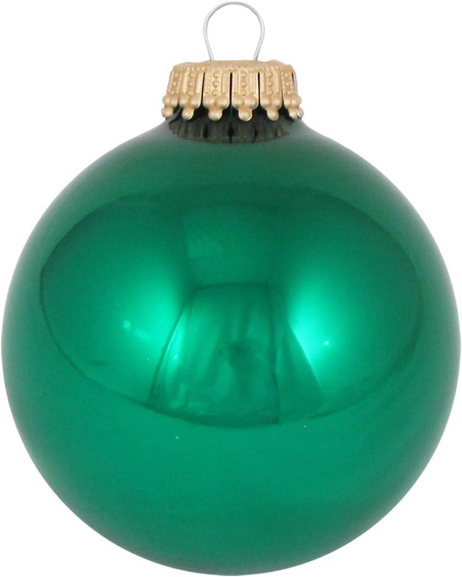 Christmas By Krebs - 67mm / 2.625" Designer Glass Baubles [8 Pieces]