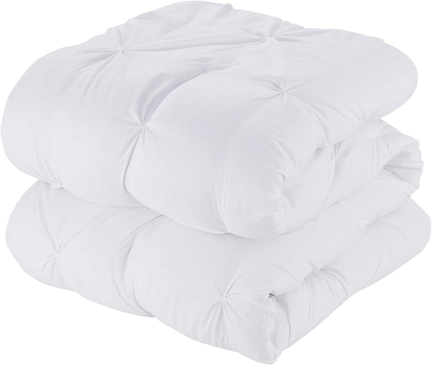 Sweet Home Collection 8 Piece Bed In A Bag Pintuck Comforter Set with Bed Sheets