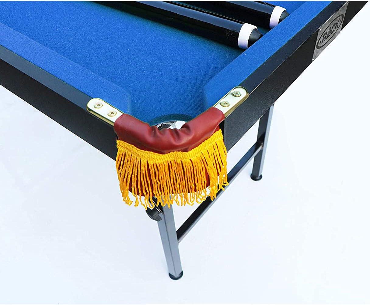 RACK Leo 4 Foot Folding Classic Billiard Pool Table Multi Player Game Set, Green