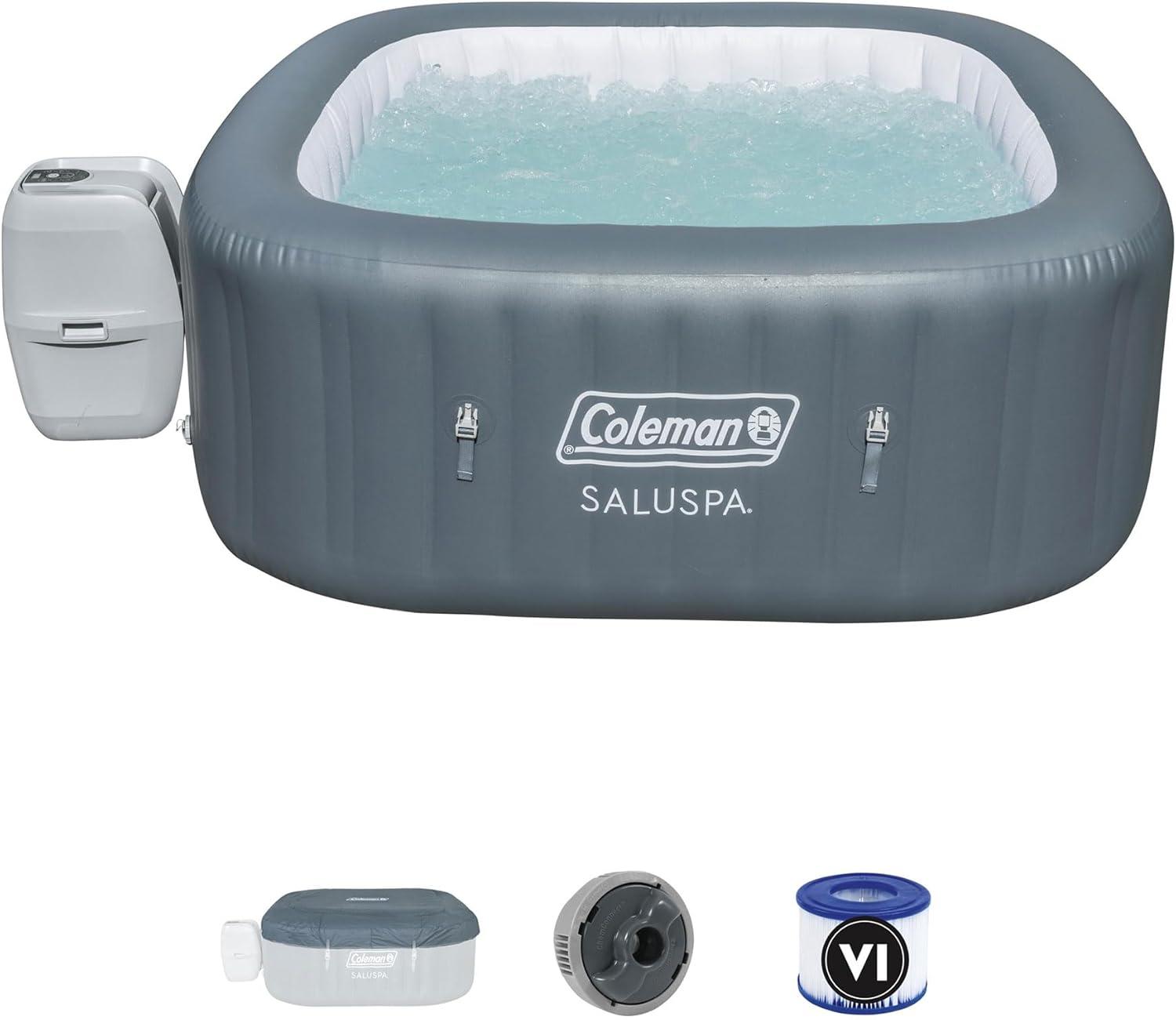 Bestway Bestway Coleman Hawaii Airjet Inflatable Hot Tub With Energysense Cover, Blue