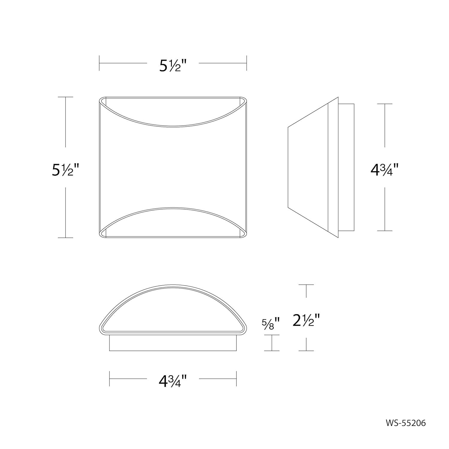 Duet 5.5" LED Wall Sconce With Built-in Color Temperature Adjustability (2700K-3000K-3500K)