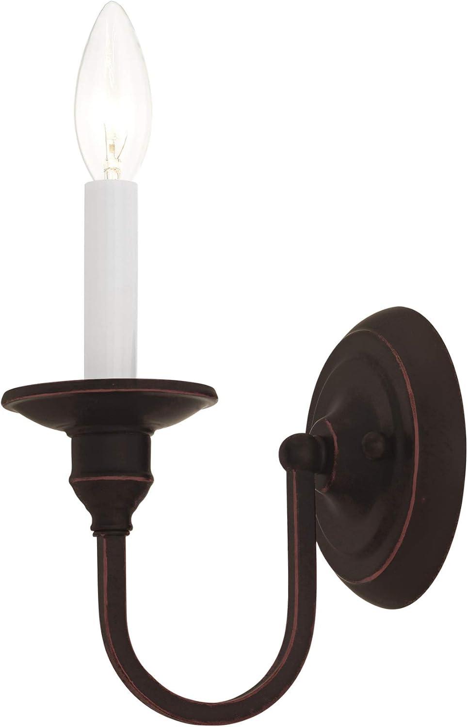 Livex Lighting - Cranford - 1 Light Wall Sconce in Farmhouse Style - 5 Inches