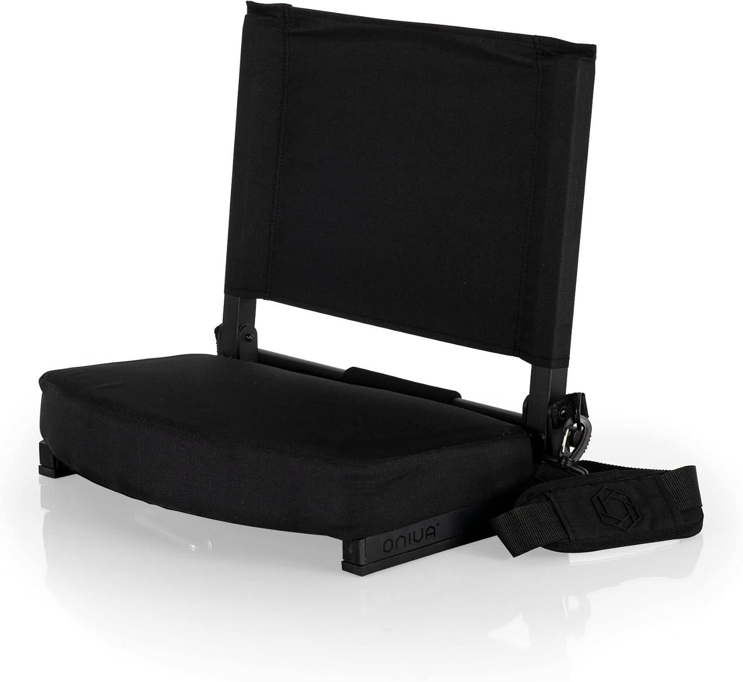 Picnic Time Gridiron Stadium Seat - Black