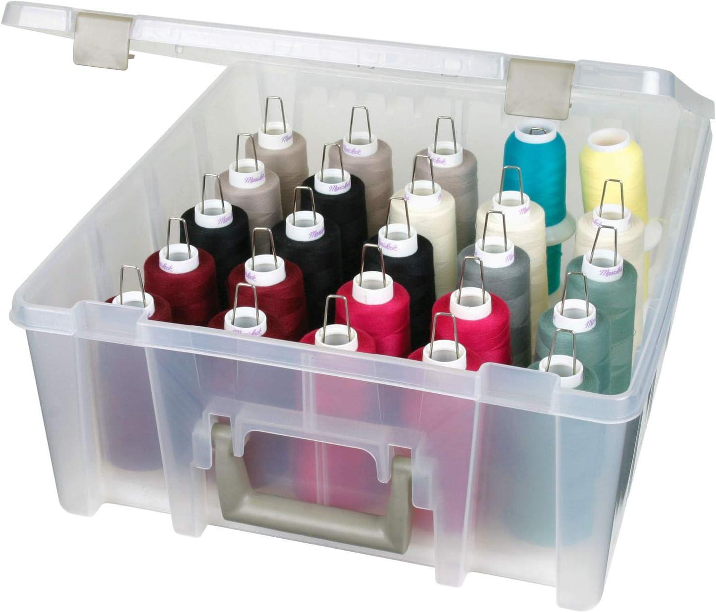 ArtBin Super Satchel Boxes, Double Deep Base, Transparent