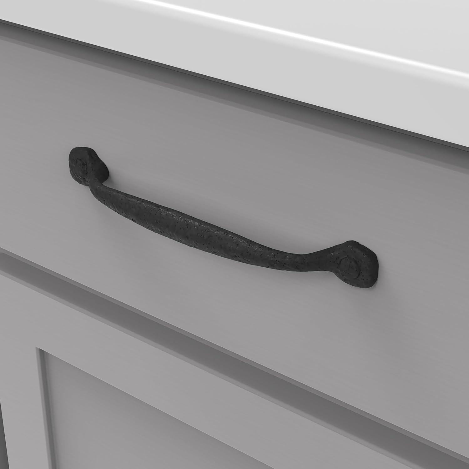 Refined Rustic Kitchen Cabinet Handles, Solid Core Drawer Pulls for Cabinet Doors, 6-5/16" (160mm)